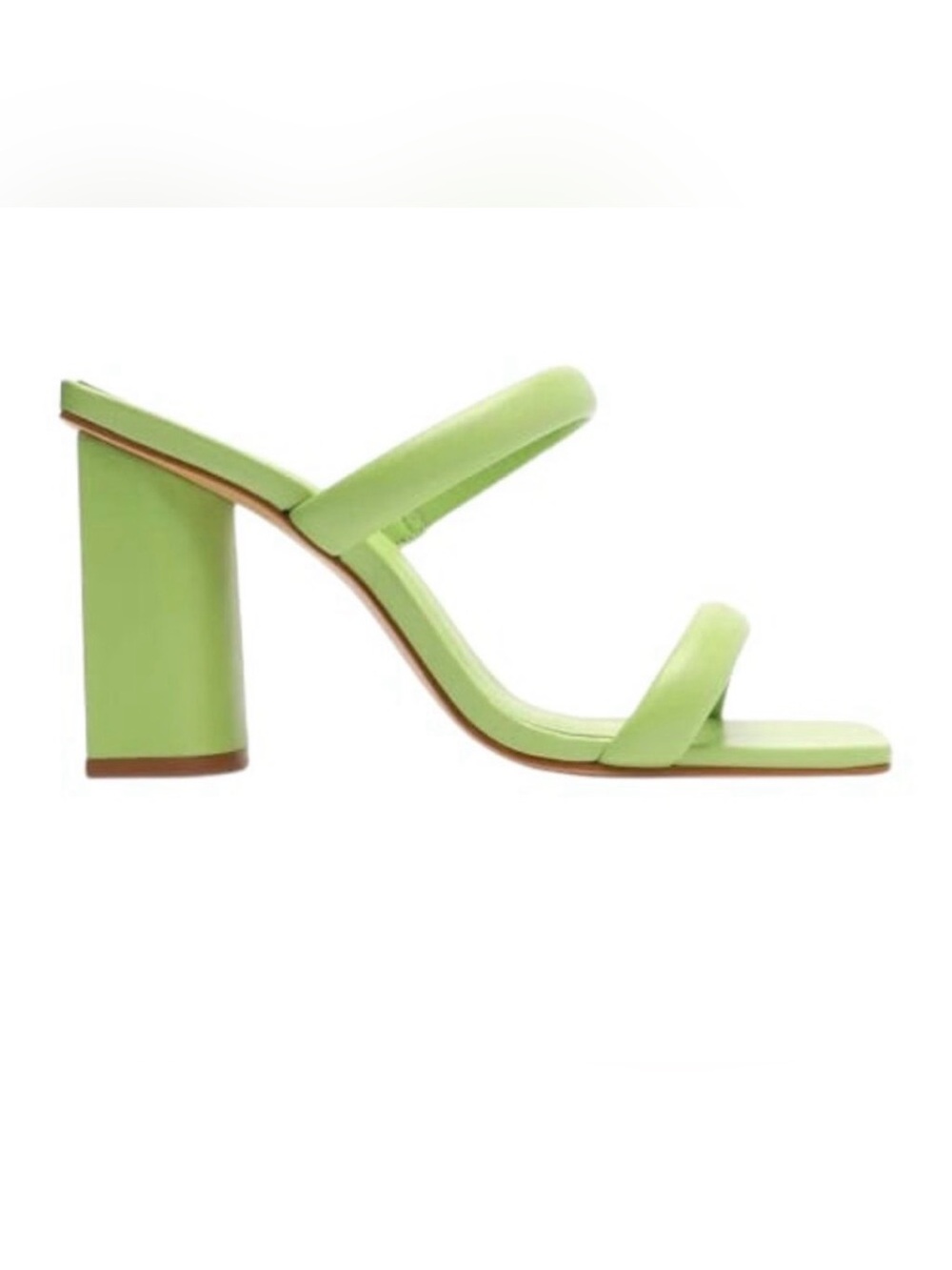 Green Strappy Block Heel Sandal - Women's Fashion